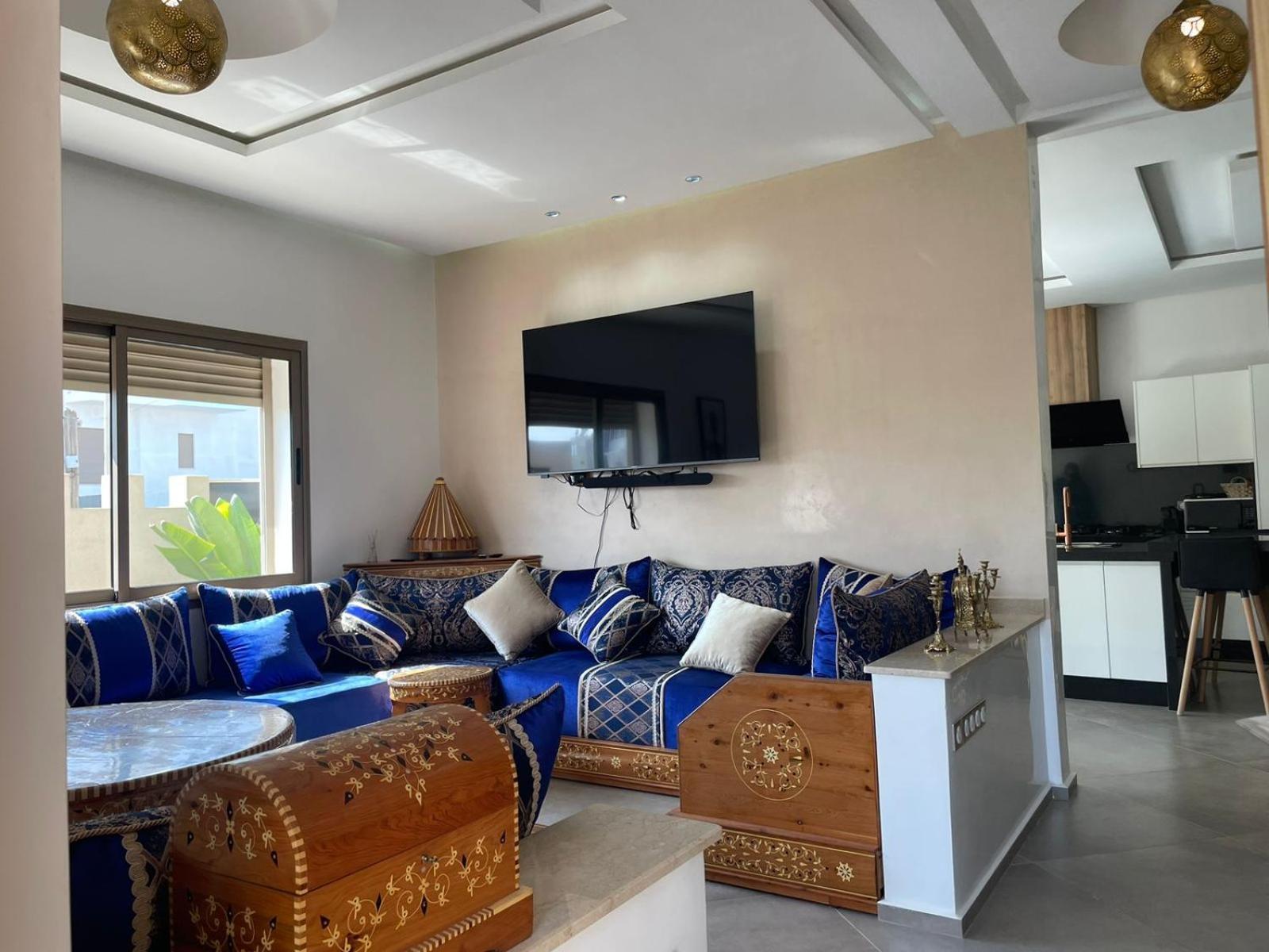 Villa Moderne A 5 Min De La Plage Avec Jardin Et 3 Salons Эс-Сувейра Экстерьер фото